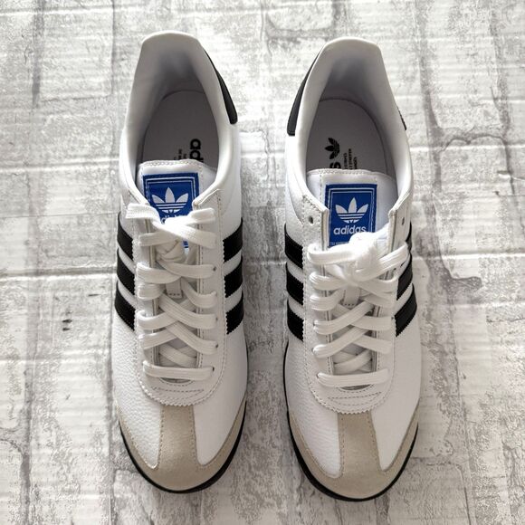 Adidas Samoa Shoes Cloud White Black Streamlined Retro Streetwear Casual Sz 10 main image 6